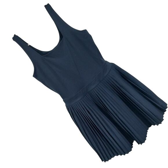 ALL IN MOTION! NAVY BLUE PLEATED SKIRT LYCRA STRETCH TENNIS, SPORTS DRESS! SZ S - Picture 12 of 12